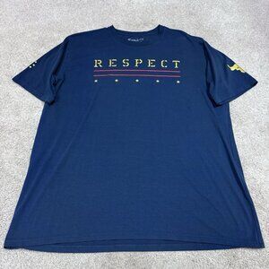 Under Armour T-Shirt Men’s Blue Red Gold Short Sleeve Size XL